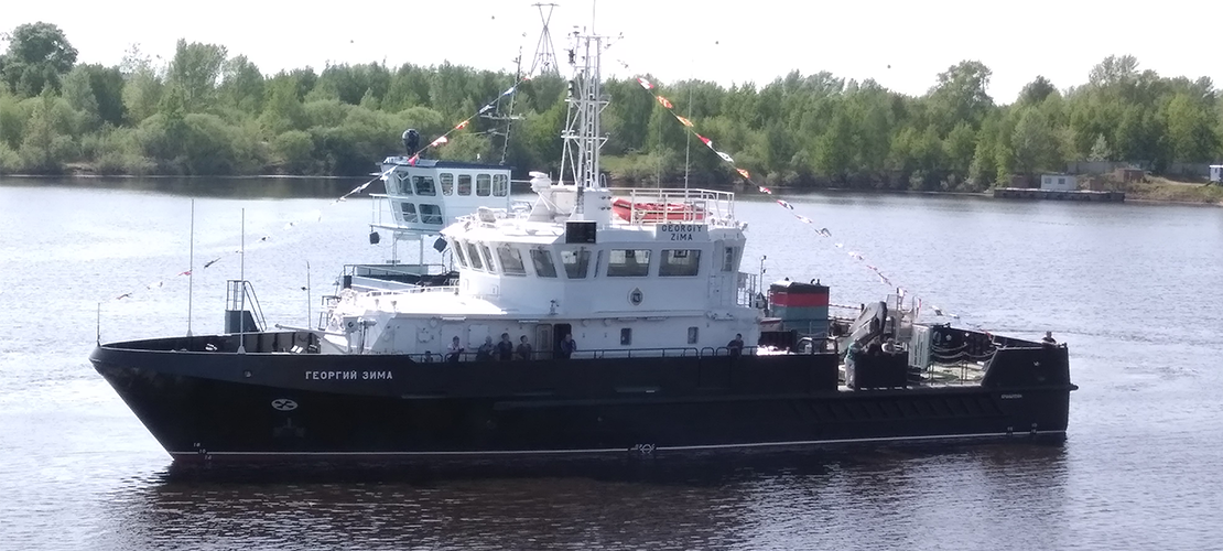 Большой гидрографический катер "Георгий Зима" спущен на воду